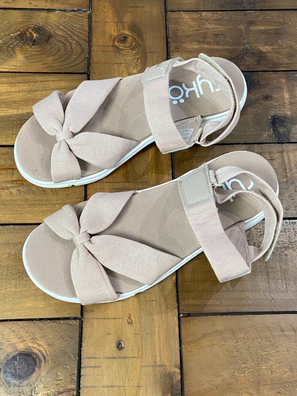 Rykä Mallorie Rose Tan Fabric Sport Sandals 7.5W
